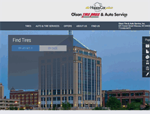 Tablet Screenshot of olsontireandauto.com